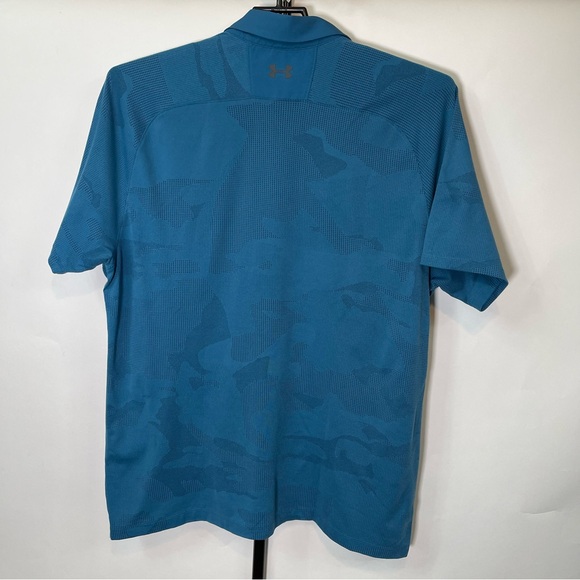 Under Armour Blue Camo Polo Shirt Size 2XL Men’s - Picture 3 of 4
